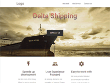 Tablet Screenshot of delta-shipping.com